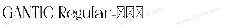 GANTIC Regular字体转换